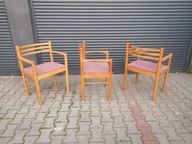 3 Fotele - Design Vintage PRL Mid century Navratil