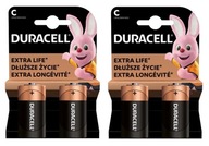 Alkáli elem Duracell C LR14 R14 Extra 4 db