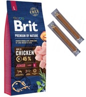 Brit Premium By Nature Junior L Large 15kg Chicken