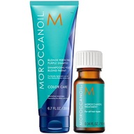 ZESTAW MOROCCANOIL Blonde Perfecting Szampon do blondów 200ml + Olejek 10ml