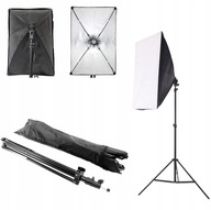 SOFTBOX ZESTAW DO FOTOGRAFII PRODUKTOWEJ BEZCIENIOWY 60x40CM + STATYW AG401