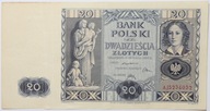 Banknot 20 Złotych - 1936 rok - Seria AJ