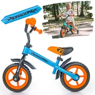 Rowerek biegowy jeździk dla dzieci Dragon blue-orange Milly Mally