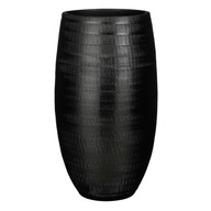 donica czarna ceramiczna PORTO VASE 39/90 duża osłonka do wnętrza terakota