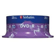 VERBATIM DVD+R 4,7 GB 16X CAKE*25 43500