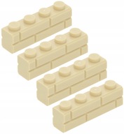 LEGO KLOCEK 1 x 4 Cegła / Murek 15533 Piaskowy / Tan NOWY - 4 szt