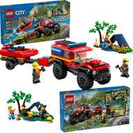 LEGO City - Terenowy wóz strażacki z łodzią (60412) + Prezent Gratis