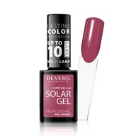 REVERS LAKIER DO PAZNOKCI SOLAR GEL 12 SOFT MULBERRY. KOLOR RÓŻOWY.