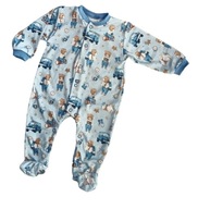 Pajacyk niemowlęcy Bear, niebieski, bawełna Mrofi, r. 80