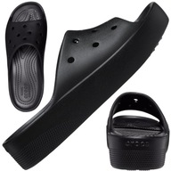 CROCS DAMSKIE KLAPKI NA PLATFORMIE PIANKOWE BUTY CLASSIC SLIDE r. 38/39