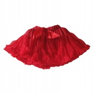 Tylová sukňa pre dievčatko veľkosť 140 9/10 rokov červená
