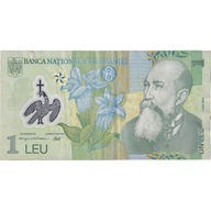Banknot, Rumunia, 1 Leu, 2005, 2005-07-01, AU(50-5