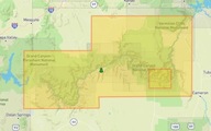 Grand Canyon National Park Planning Map Lonely