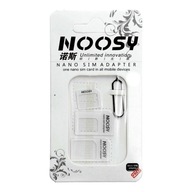 Zestaw Adapterów Nano Sim/Micro,Micro Sim i Nano/Sim (NOOSY 3w1) biały