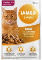 IAMS Cat Senior All Breeds Chicken In Gravy mokra karma kurczak 85g