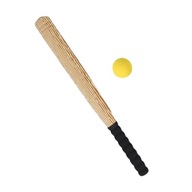 Zestaw kijów baseballowych i piłek 21 cali Piłka treningowa Zabawne gry Kolor słojów drewna