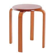 Jedáleň Odolné drevené okrúhle stoličky do domácej obývačky Svetlohnedá