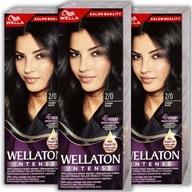 Wellaton Intense Farba na vlasy 2/0 čierna 3 ks