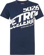 Petrol Industries Tmavomodré tričko, nápisy 152 cm