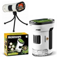 OKTATÓ MIKROSZKÓP GYEREKEKNEK HORDOZHATÓ TUDOMÁNYOS SMART LED ÁLLVÁNY