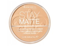 Zmatňujúci púder na tvár lisovaný Stay Mate 006 Warm Beige Rimmel 14 g