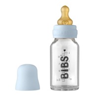 BIBS: antykolkowa butelka szklana 110 ml BABY BLUE