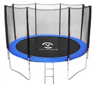 DUŻA TRAMPOLINA OGRODOWA MOCNA STAL HARTOWANA 180K