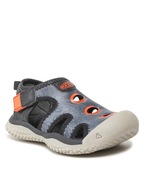 KEEN Sandały Stingray 1026063 Black/Safety Orange