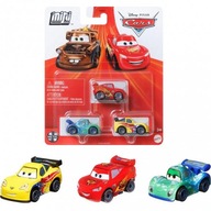 Mattel MikroAuto 3-pack Blesk McQueen, Carla Veloso a Jeff Corvette HLL64