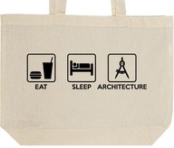 EAT SLEEP ARCHITECTURE torba zakupy prezent