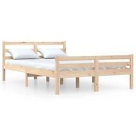 vidaXL Rám postele, masívne drevo, 140 x 200 cm