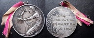 II RP 1918-1939 Medal nagrodowy 1928 Dzień Sportów Zimowych Woj. Kom. WFiPW