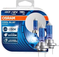 OSRAM ŻARÓWKI H7 5500K 12V COOL BLUE HYPER BOOST PX26d LED XENON BIAŁA