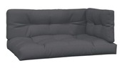 Zestaw poduszek narożnych Poduszki na sofę z palet, 3 szt., antracytowe