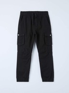 TERRANOVA čierne nohavice s vreckami džínsový jogger milície 4-5 rokov 104/110