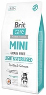Brit Care Mini Grain Free Light&Sterilised - suché krmivo pre dospelých psov