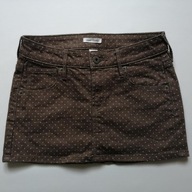 H&M spódniczka jeans w groszki r.152