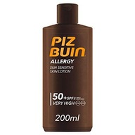 PIZ BUIN SUNTAN LOTION FOR SENSITIVE SKIN ALLERGY SPF 50+ ( SUN SENSI TIV E