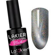 La'kier lakier hybrydowy do paznokci EFEKT HOLO FLASH CAT EYE AURORA BLAZE