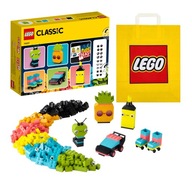LEGO CLASSIC '11027 - Kreatívna hra s neónovými farbami + Taška LEGO
