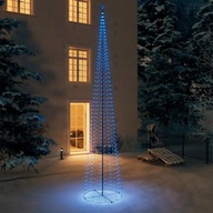 Kužeľový vianočný stromček 752 modrých LED svetiel 160x500 cm