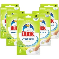 Pasek Żelowy Do WC Czyszczenie TOALETY Duck Fresh Stick 4in1 Lime x 5