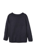 H&M sweter chłopięcy dzianinowy granatowy 110/116