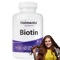 Biotin Holments 90 kapsúl na vlasy, pokožku, nechty Biotín