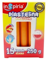 Plastelina pomarańczowa 15 lasek 250g