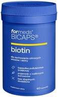 BICAPS Biotin ForMeds Biotín Vitamín B7 Vitamín H Zdravé vlasy 60kaps.