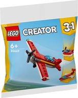 LEGO CREATOR - CZERWONY SAMOLOT 3 W 1 POLYBAG NR 30669