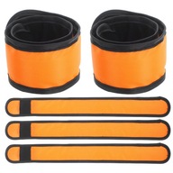 5 SZT. ODBLASKOWE OPASKI LED NA RAMIĘ – POMARAŃCZOWE Z ŚWIATEŁKAMI