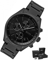 ZEGAREK MĘSKI HUGO BOSS GRAND PRIX PREZENT - KLASYCZNY BRANSOLETA ALL BLACK