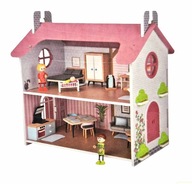 DREWNIANY DOMEK DLA LALEK doll's hause playtive ZABAWKA DLA DZIECKA wiek 3+